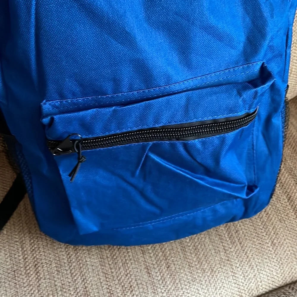 NWT Arctic Star backpack blue w/ front pocket zip padded back mesh side pockets